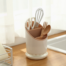 Load image into Gallery viewer, Kitchen Storage Chopsticks Tube With Drain Plate
