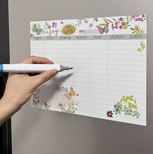 Load image into Gallery viewer, Magnetic Weekly Planner Whiteboard

