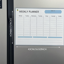 Load image into Gallery viewer, Magnetic Weekly Planner Whiteboard
