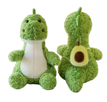 Load image into Gallery viewer, 50CM Avocado Dinosaur Plush Toy With Small Backpack

