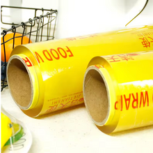 Load image into Gallery viewer, Large Roll Disposable PVC Cling Film Household Food Grade Plastic Wrap for Kitchen Storage
