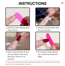 Load image into Gallery viewer, 24pcs Black French Press on Nails White Bow Pearl Design Fake Nail
