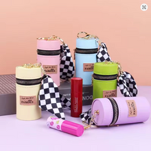 Load image into Gallery viewer, Personalized Storage Bag Luxury Leather Bucket Lipstick Bag
