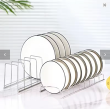 Load image into Gallery viewer, Kitchen Bowl Dish Organizer Stainless Steel
