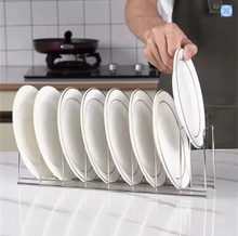 Load image into Gallery viewer, Kitchen Bowl Dish Organizer Stainless Steel
