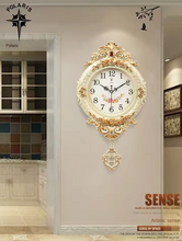Load image into Gallery viewer, Wall clock Fashion wall watch mute living room clock Quartz clock
