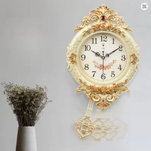 Load image into Gallery viewer, Wall clock Fashion wall watch mute living room clock Quartz clock
