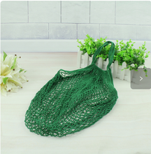 Load image into Gallery viewer, 2XCotton Mesh String Organic Organizer Handbag Short Handle Net Tote
