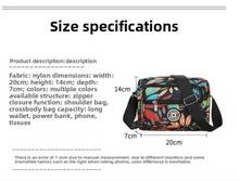 Load image into Gallery viewer, Lightweight Small Square Bag for All Seasons Floral Shoulder Messenger
