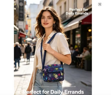Load image into Gallery viewer, Lightweight Small Square Bag for All Seasons Floral Shoulder Messenger
