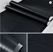 Load image into Gallery viewer, Black Thicken Contact Paper Wood Peel and Stick Wall Sticker
