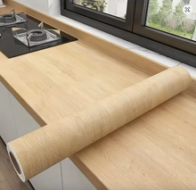 Load image into Gallery viewer, Wooden Coluor Thicken Contact Paper Wood Peel and Stick Wall Sticker
