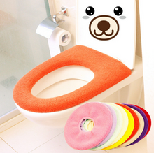 Load image into Gallery viewer, 1Pc Soft Washable Toilet Seat Pad Lid Top Cover Closestool Bathroom Warmer
