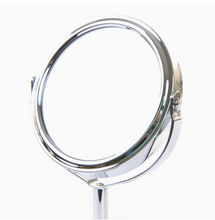 Load image into Gallery viewer, Iron-carbon Alloy Makeup Mirror Glass Silver Double Cosmetic Mirror Oval Mirror
