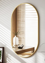 Load image into Gallery viewer, SALE! Bathroom Mirror for Wall With Golden Frame 900X600mm
