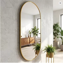 Load image into Gallery viewer, SALE! Bathroom Mirror for Wall With Golden Frame 900X600mm
