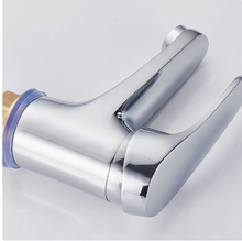 Load image into Gallery viewer, Chrome Single Handle Hole Bathroom Basin Faucet Single Cold
