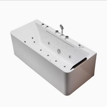 Load image into Gallery viewer, Whirlpool Tubs White Back To Wall  Acrylic Massage  Spa Bath
