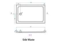 Load image into Gallery viewer, Shower Tray - Rectangle Series Side Hole Option
