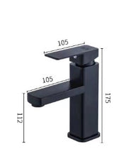 Load image into Gallery viewer, Basin Mixer - Square Series 2009 - Black

