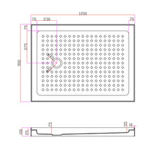 Load image into Gallery viewer, Shower Tray - Rectangle Series Side Hole Option
