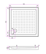 Load image into Gallery viewer, Shower Tray - Square Series Center / Corner Hole Option
