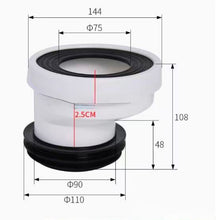 Load image into Gallery viewer, Flexible Toilet Pan Convertor 20mm Off Set

