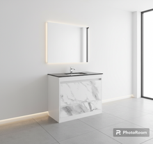 Load image into Gallery viewer, Vanity 1200mm- White Marble Pattern With Engineering Stone
