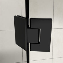 Load image into Gallery viewer, Shower Glass - Angle Series Set Panel 10mm Black
