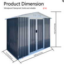 Load image into Gallery viewer, Sliding Door Gable Roof Shed - L1582xD844xH1843
