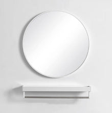 Load image into Gallery viewer, Bathroom Mirror for Wall with White Metal Frame 800mm

