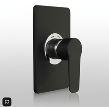 Load image into Gallery viewer, Aquatica Goccia Black Shower Mixer All Pressure

