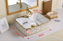 Load image into Gallery viewer, Counter Top Ceramic Basin 831 - Golden
