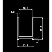 Load image into Gallery viewer, Aluminium U-Channel for 10mm Glass Shower Screens - Multiple colors
