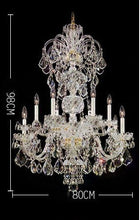 Load image into Gallery viewer, Clear Chandelier Living Room Crystal Ceiling Lamp LED
