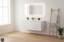 Load image into Gallery viewer, Vanity - Misty Series 1200 White Double Basin

