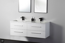 Load image into Gallery viewer, Vanity - Misty Series 1200 White Double Basin
