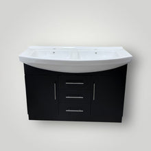 Load image into Gallery viewer, Vanity - A1200F Black Color Double Basin 1200mm

