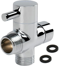 Load image into Gallery viewer, 1/2 Brass T-Valve Adapter Attachment for Toilet Bidet Sprayer with Shut Off Valve
