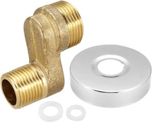 Load image into Gallery viewer, 2 Pcs Solid Brass Bathtub Shower Faucet Adjustable Swing Arm
