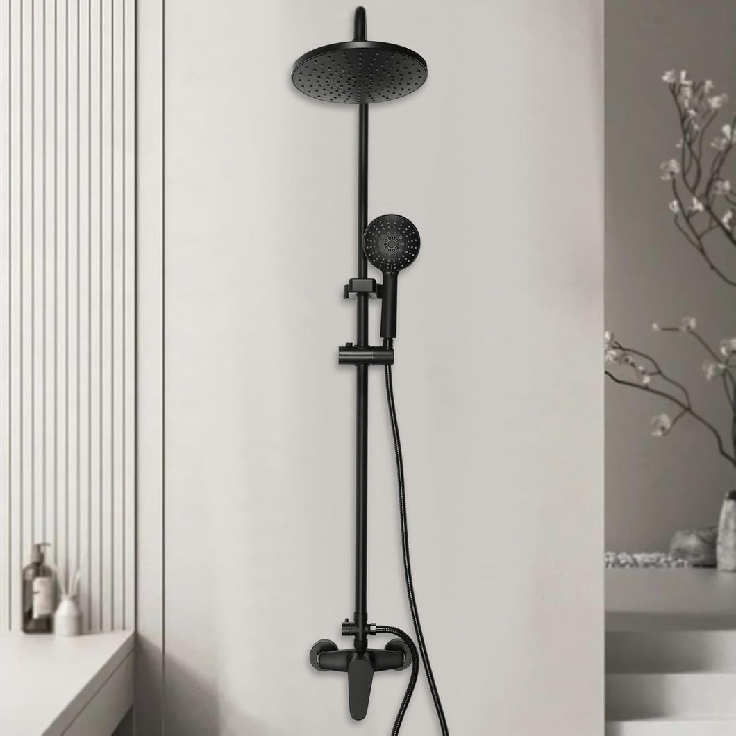 Shower Mixer Combination Round F16 - Black