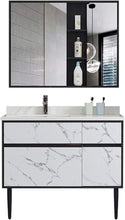 Load image into Gallery viewer, Vanity - Ava Series 1200mm - Black Marble Pattern Cabinet With Ceramic Top
