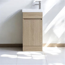 Load image into Gallery viewer, Vanity - Misty Series 460F White/ Grain wood/Grey

