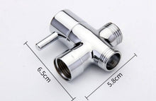 Load image into Gallery viewer, 1/2 Brass T-Valve Adapter Attachment for Toilet Bidet Sprayer with Shut Off Valve
