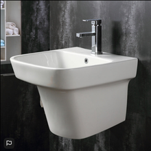 Load image into Gallery viewer, Hand Wash Basin White Ceramic Wall Hung Basin #406
