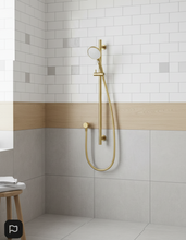 Load image into Gallery viewer, METHVEN TUROA SLIDE SHOWER - GOLD COLOUR
