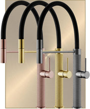 Load image into Gallery viewer, Carved Spring Neck Pull Out Kitchen Sink Mixer Tap Brass 4 Colors
