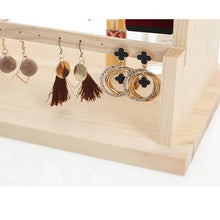 Load image into Gallery viewer, Solid Wood Earring Rack Earing Hanger Household
