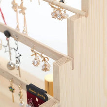 Load image into Gallery viewer, Solid Wood Earring Rack Earing Hanger Household
