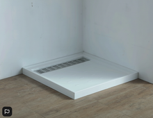 Load image into Gallery viewer, Shower Tray - High Flow Waste &amp; Stainless Steel Grate Cover 1000x1000mm
